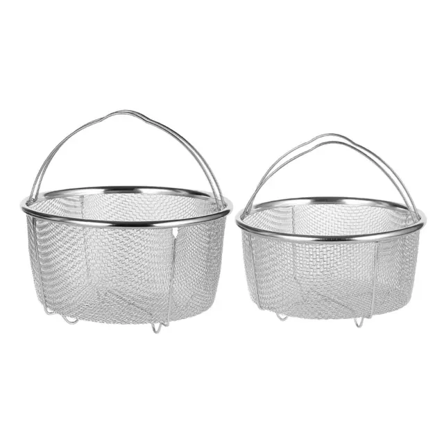 Steamer Basket Large Capacity Washing Bowl Multiuse Fruit Vegetable Strainer for