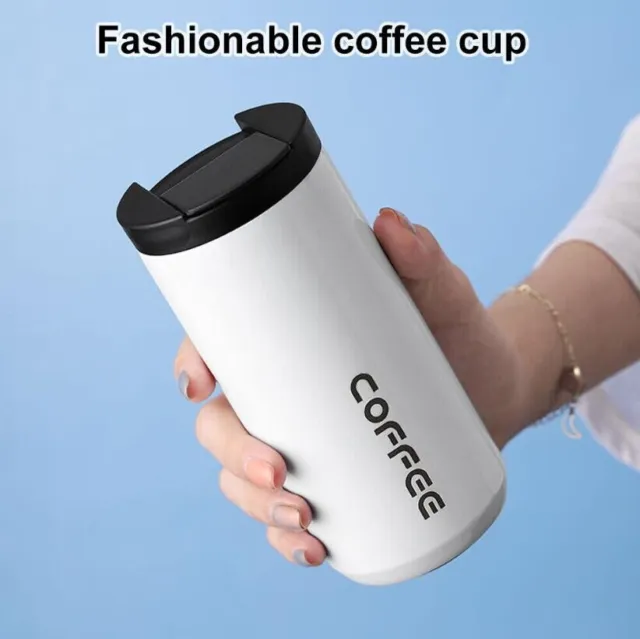 Stainless Steel Vacuum Mug Double-layer Coffee Cup Travel Insulation Kettle whit