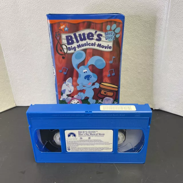 Blue's Clues Blue's Big Musical Movie Vhs Closing BLUES CLUES BLUE'S Big Musical Movie VHS 2000 film Nickelodeon Nick Jr