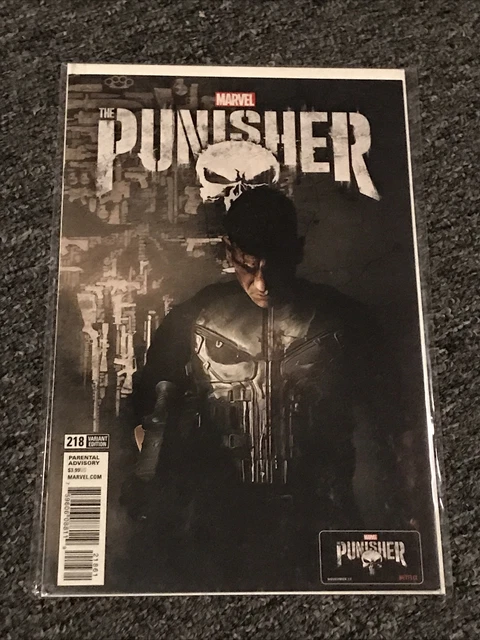 THE PUNISHER #218 Netflix PHOTO VARIANT COVER 1ST Frank Castle War Machine 💀