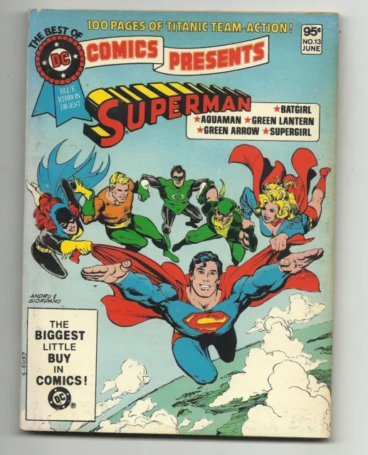 Best of DC Blue Ribbon Digest #13 - DC Comics Presents Superman - VG/FN 5.0