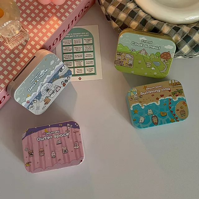 Cute Cartoon Contact Lens Box For Girls Portable Contact Lens Case Travel Kit NN