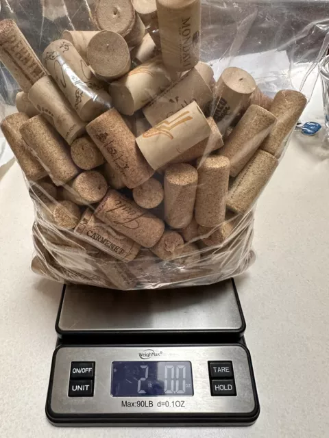 2lb Natural WINE CORKS - USED / Recycled Craft Cork