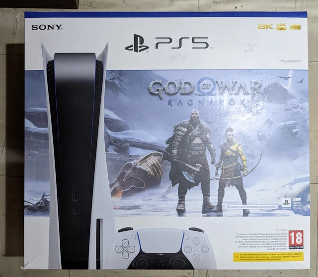 Console PlayStation 5 standard PS5 Blu-Ray CD God of War Ragnarök Ragnarok gow