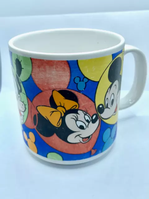 Vintage Disney Mug Tea Coffee Multicoloured Novelty Mickey Mini Mouse Daffy Duck