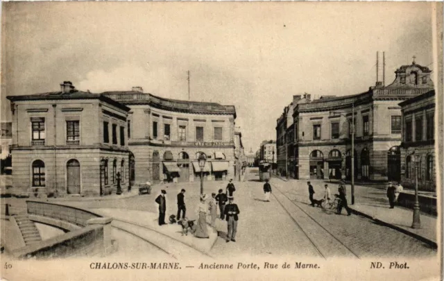 CPA CHALONS-sur-MARNE - old door (363776)