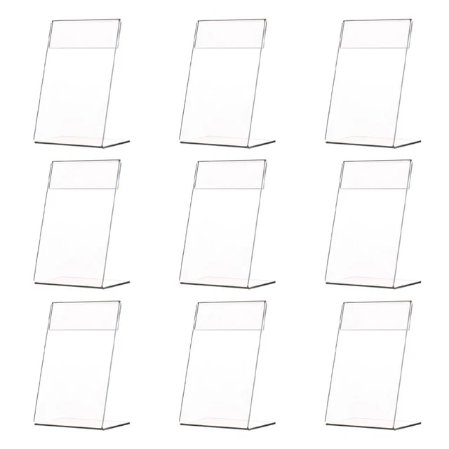Porta Etichette Acrilico Trasparente - 40 Pezzi 8x5 Cm | Per Prezzi E Biglietti - Foto 8