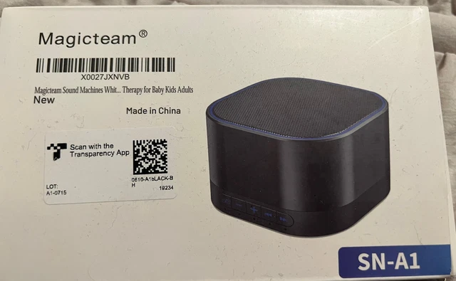 Máquina de sonido Magic Team ruido blanco 20 sonidos calmantes naturales sin bucle
