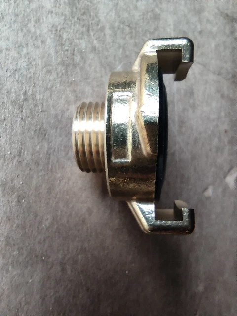 Messing GEKA-Kupplung mit 1/2" Außengewinde