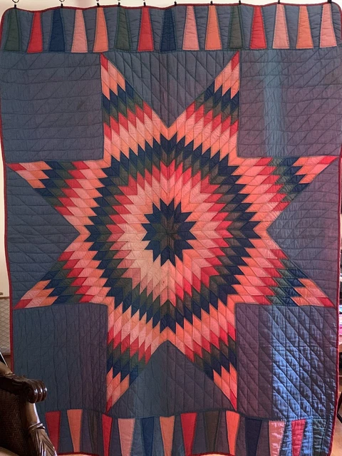Antique Quilt Lone Star, Bethlehem Star Antique Quilt Lone Star, Bethlehem Star