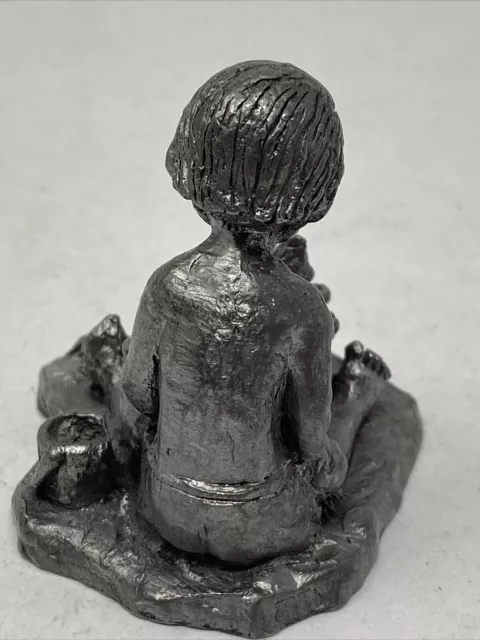 Michael Ricker RB Pewter Boy Beach Sand Castle 757/1500 Limited Signed Figure 2