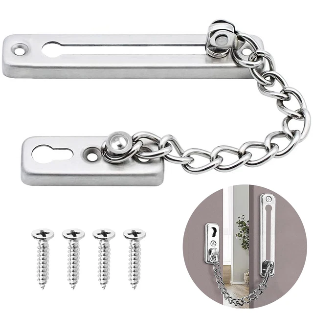 Catena Di Sicurezza Per Porte In Acciaio Inox - Antifurto Per Casa E Appartamenti - Foto 5