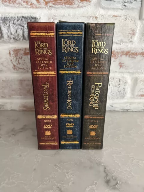 Lord of the Rings Complete Trilogy Special Extended Edition 3-Box Set 12-DVD's