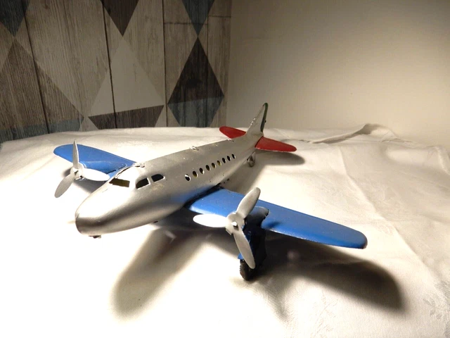 Ancien AVION TÔLE PRIMI VOLI 10 Old Tin Toys • EUR 129,00
