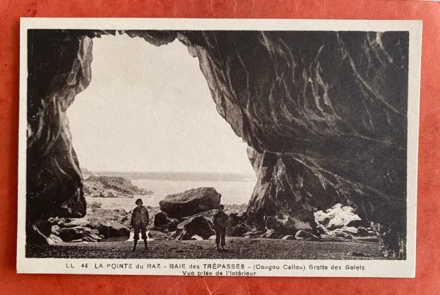 cpa 29 LA POINTE du RAZ - Baie des Trépassés - Grotte des Galets