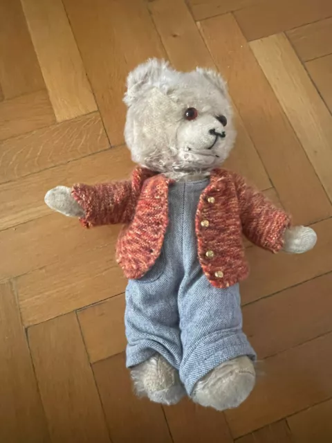 Alter Teddybär STEIFF ca. 42cm, Plüsch-Bär, bewegliche Glieder und Kopf