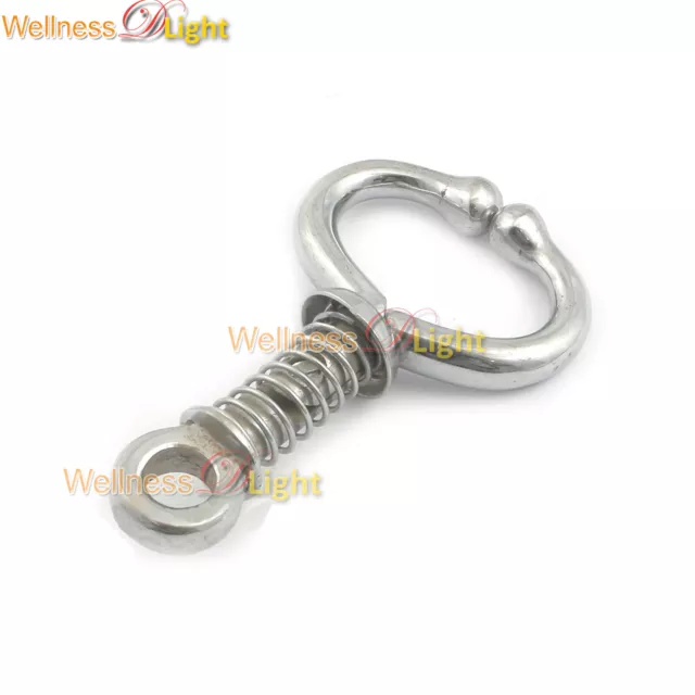 Wdl Bull / Cattle Holder Lead With Coiled Spring 11 CM Veterinary Instruments