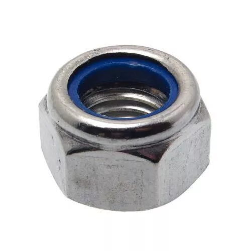 Nyloc Nuts STAINLESS STEEL A2 - M4 M5 M6 M8 M10 M12 M16 DIN 985 Nyloc Nylon