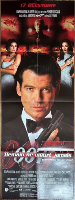 Affiche cinéma DEMAIN NE MEURT JAMAIS 60x160cm Poster Pierce Brosnan James Bond