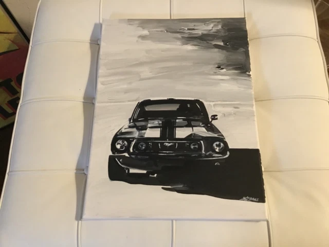 Tableau Ford Mustang toile et métal - Photo d'art limitée