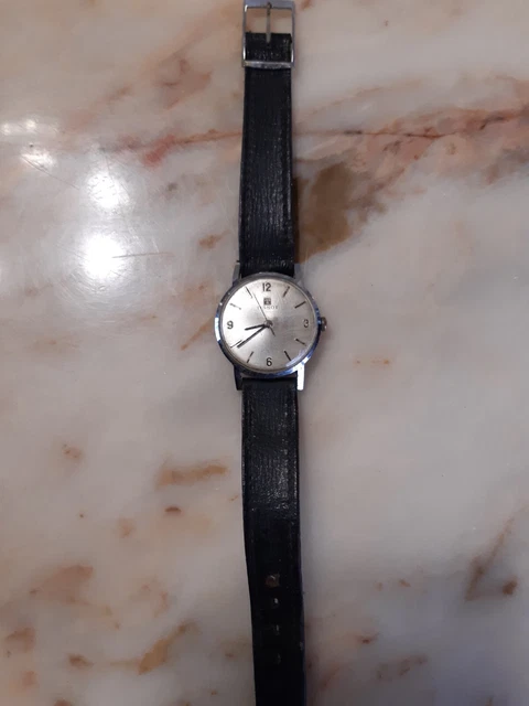 Montre Mécanique Ancienne Lado - Occasion, État Moyen (Vitre Fissurée, Aiguille Coincée)