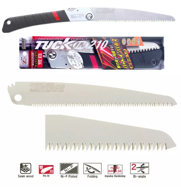 Japanese 210mm Folding Pruning Saw Tuck-In 210 Coarse Compact Saw ap18001