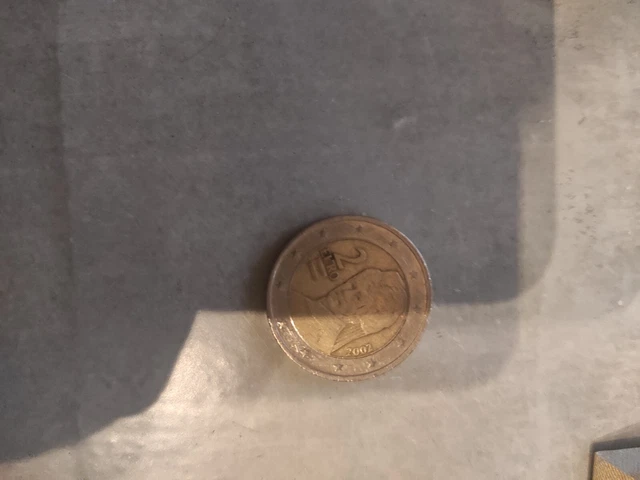 pièce de 2 euros rare 2002 Bertha roi d'Autriche 