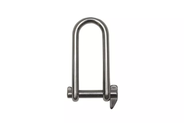 AISI 316 Halyard Shackle w M8 Captive Pin - BL = 2,272KG