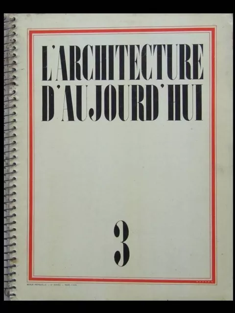 L'ARCHITECTURE D'AUJOURD'HUI n°3 1935 OWEN WILLIAMS, LUBETKIN, LE CORBUSIER