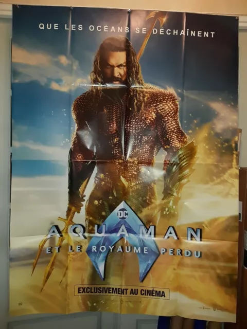 Affiche de cinéma Aquaman et le royaume perdu 120x160 cm Jason Momoa