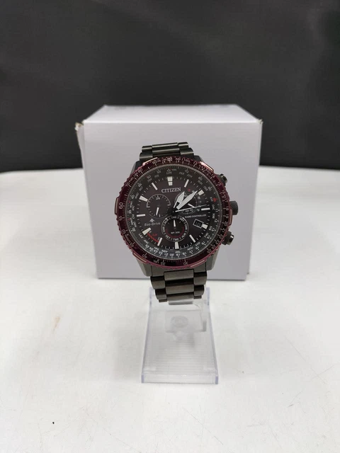 Citizen CB5009-55E Orologio Uomo Eco-Drive Pilot Radiocomandato - Acciaio IP Grigio