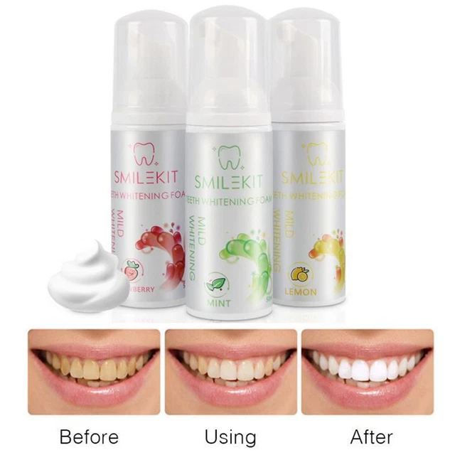 de la bouche Mousse dents Dentifrice Mousse blanchissante Blanchiment des dents