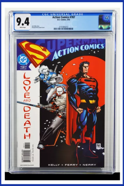 Action Comics Superman #787 CGC Graded 9.4 DC March 2002 White Pages Comic Book