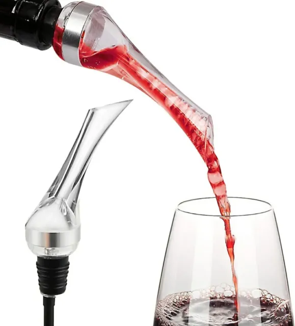Vertido de aireador de vino Suvenz - vertido de vino aireador de acrílico y pico decantador