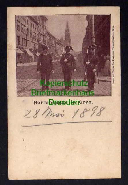 121212 AK Graz Steiermark 1898 Herrengasse