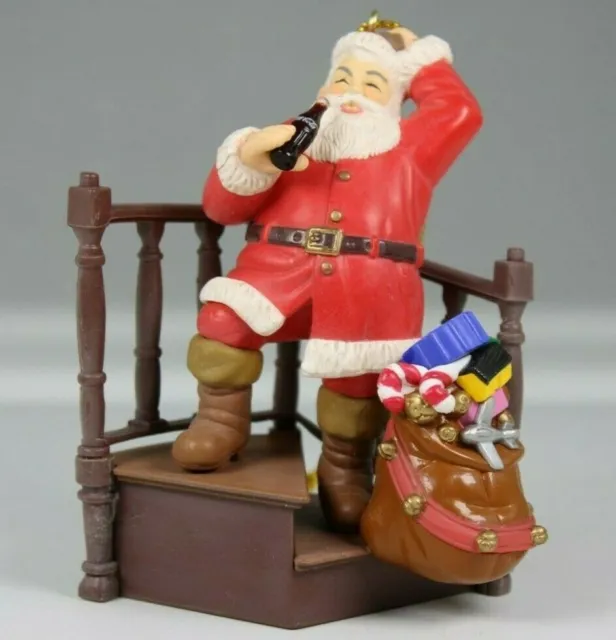 Coca Cola Trim A Tree Collection "Treat For Santa" Vintage Christmas Ornament 96