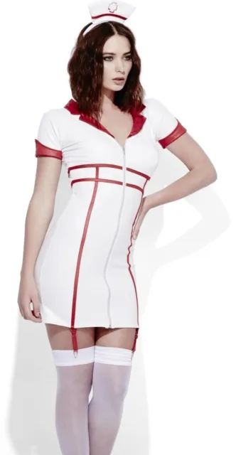 Fever Women's Miss Behave Nurse Costume M - US Size 8-10 White