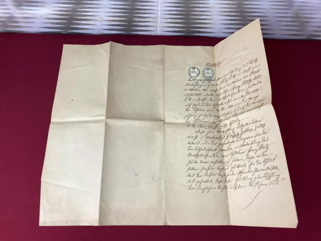 Antikes Schreiben Urkunde Manuskript Aus Dem Jahr 1870 Tinte Auf Papier