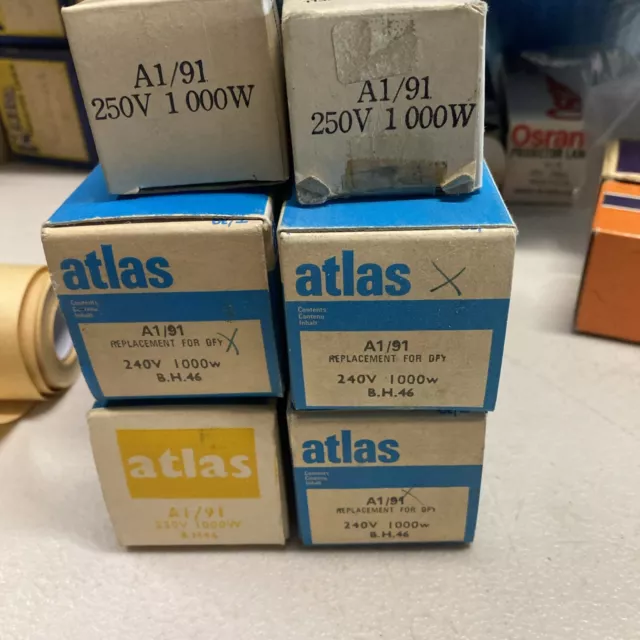 Atlas A1/91 240V 1000W DFY Projector Bulb P46S Base New Old Stock