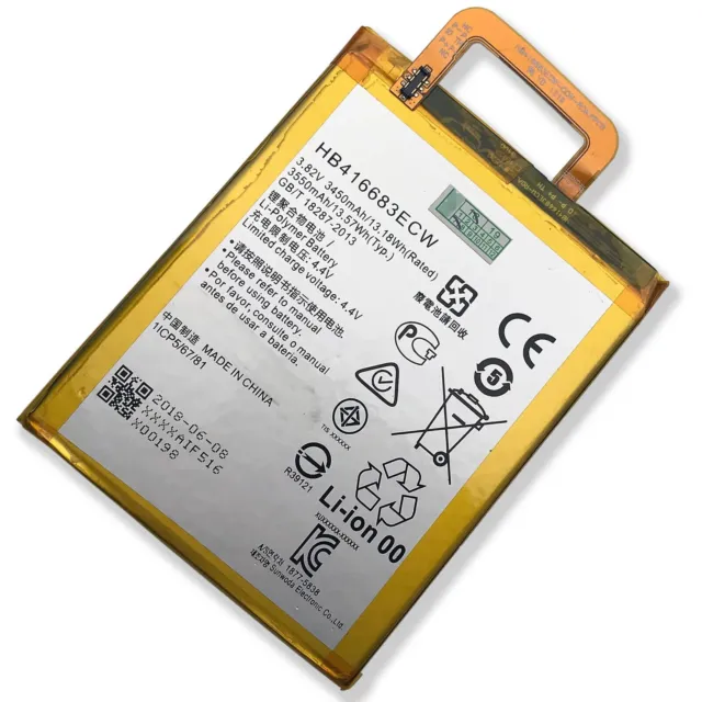 3550mAh HB416683ECW 3.82VDC Replacement Li-Polymer Battery For Huawei Nexus 6P