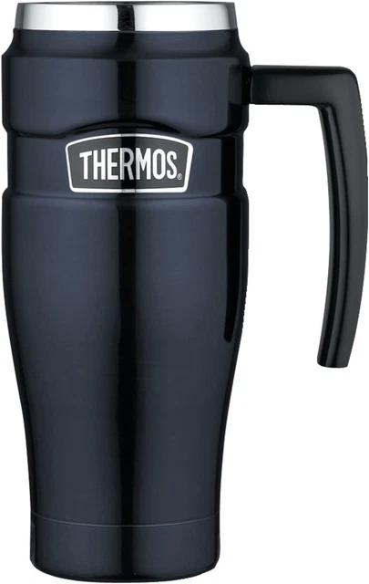 Stainless King Vacuum-Insulated Travel Mug, 16 Ounce, Blue