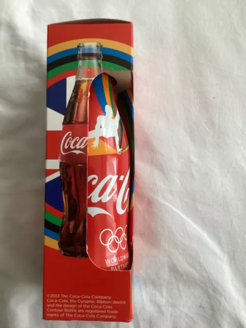 2012 London Olympics Gymnastics Ltd Ed Sealed Aluminium Coca Cola Bottle 250ml