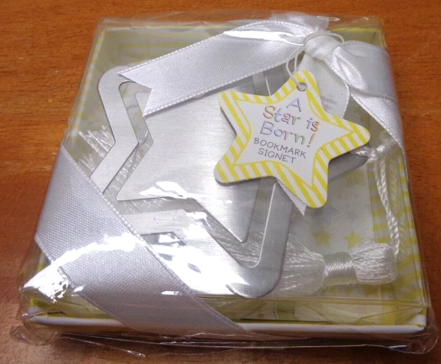 Kate Aspen Bookmarks lot 10 A Star is Born Metal Tassel Baby Shower Favors Grads