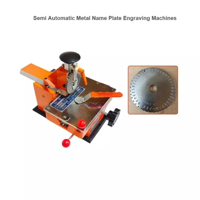 SEMI AUTOMATIC METAL Name Plate Engraving Machines Nameplate Marking ...
