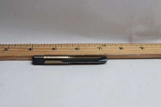 Left Hand Thread Straight Flute Bottoming Hand Tap HSS Ground Threads 4 Flute M2