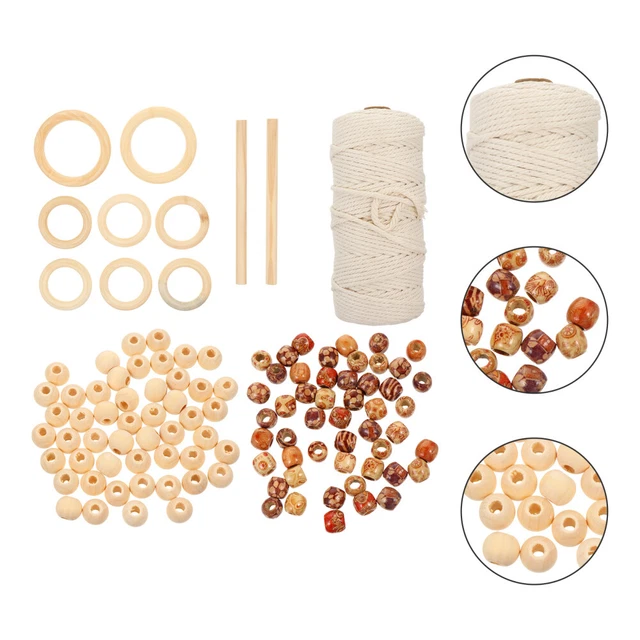 Golpes de distancia de madera maceta material de bolsa de malla juegos de cuerdas suite