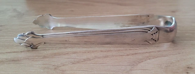 Pince à sucre antique en argent sterling