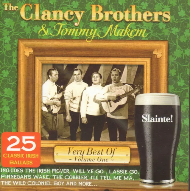 The Very best of the CLANCY BROTHERS with Liam Clancy &  TOMMY MAKEM CD 25 songs