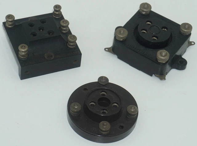 Prese / basi / supporto tubo aspirapolvere vintage x3, da utilizzare con tester valvole AVO?
