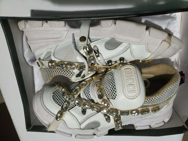 Fake flashtrek sneaker with removable best sale crystals